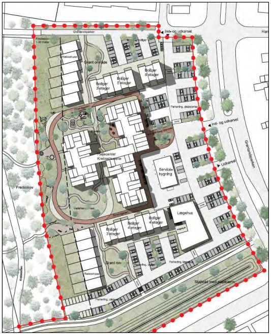 Vejnavngivning ved Grønlandsparken - Nyt plejecenter/boligområde